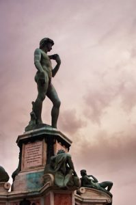 38850997 - statue of david at piazzale michelangelo, florence